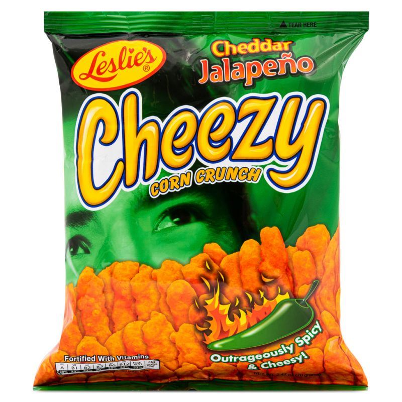 Leslie's Cheezy Corn Crunch (Cheddar Jalapeno)