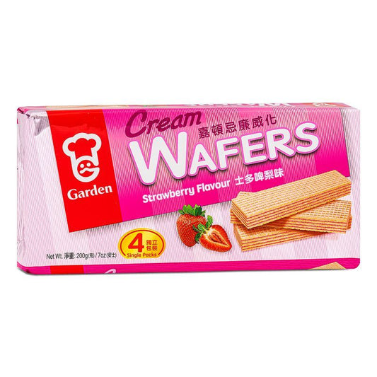 Garden Cream Wafers (Strawberry Flavour) 嘉頓 忌廉威化 (士多啤梨味)