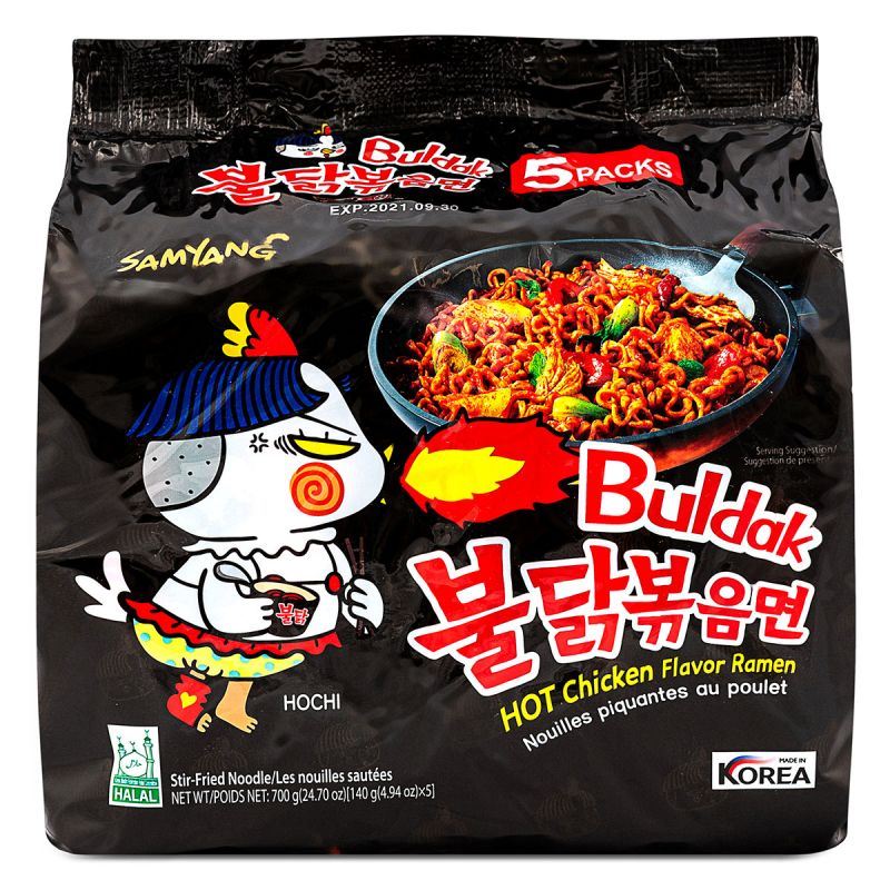 Samyang Buldak Hot Chicken Flavour Ramen Multipack (Pack of 5)