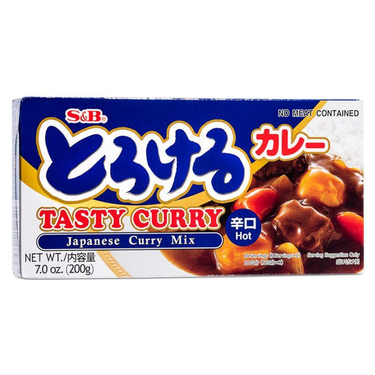 S&B Tasty Curry Japanese Curry Mix (Hot) とろける カレー (辛口)